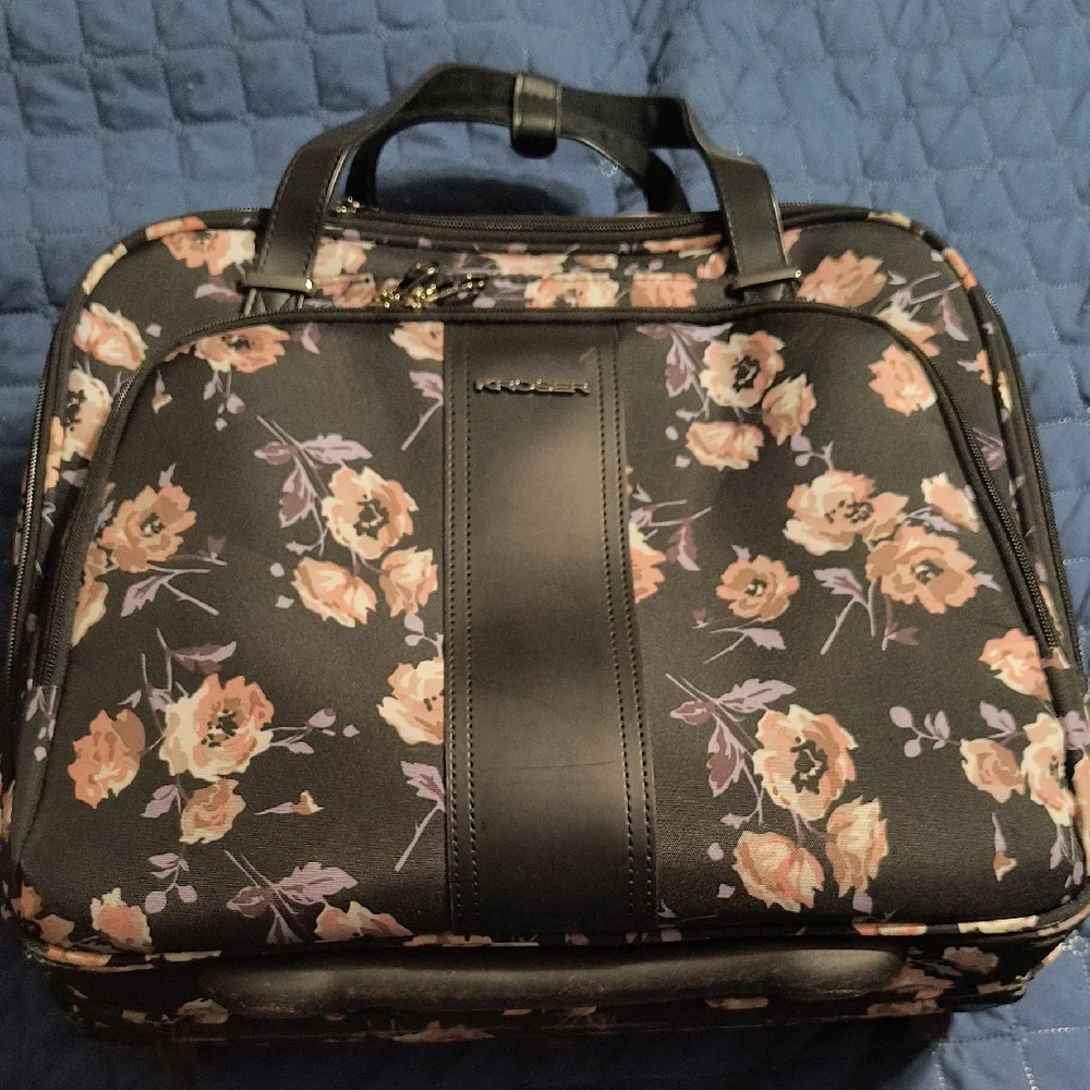 Kroser Floral Black Laptop Bag, Still In Really Good Condition